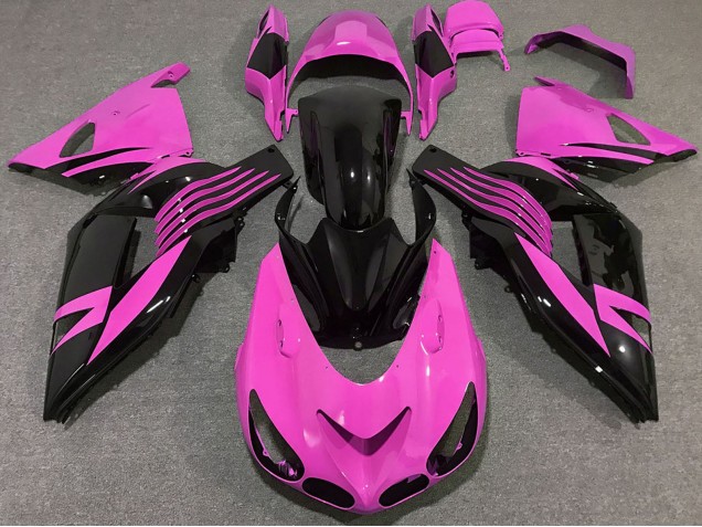 2006-2011 Kawasaki ZX14R Motorcycle Fairings - Pink Glossy Black Australia