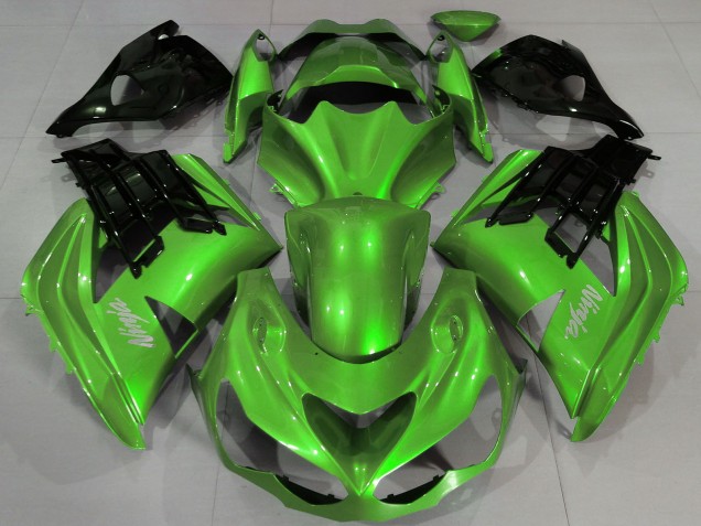 2012-2024 Kawasaki ZX14R Motorcycle Fairings - Liquid Green Black Australia