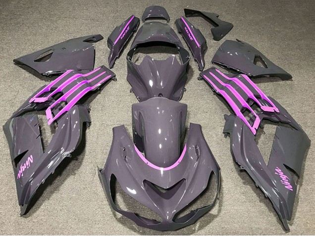 2012-2024 Kawasaki ZX14R Motorcycle Fairings - Nardo Grey Pink Australia