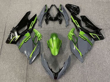 Purchase 2018-2024 Kawasaki Ninja 400 Motorcycle Fairings - Green Nardo Grey Glossy Black Australia