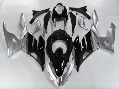 Purchase 2018-2024 Kawasaki Ninja 400 Motorcycle Fairings - Silver Glossy Black Australia