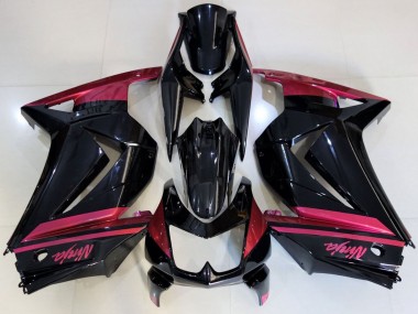 Purchase 2008-2012 Kawasaki Ninja 250 Motorcycle Fairings - Glossy Black Red Australia