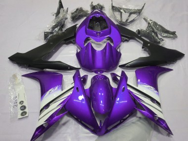 Purchase 2004-2006 Yamaha R1 Motorcycle Fairings - Purple White Matte Black Australia