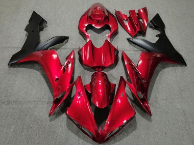 Purchase 2004-2006 Yamaha R1 Motorcycle Fairings - Candy Red Matte Black Australia