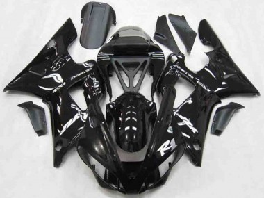 Purchase 2000-2001 Yamaha R1 Motorcycle Fairings - Glossy Black White Australia