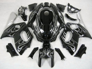 Purchase 1996-2007 Yamaha YZF600R Thundercat Motorcycle Fairings - Glossy Black Silver Flame Australia