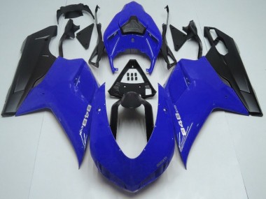 Purchase 2007-2014 Ducati 848 Motorcycle Fairings - Blue Matte Black Australia