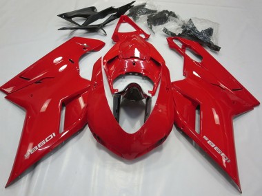 Purchase 2007-2014 Ducati 1098 Motorcycle Fairings - Glossy Red Glossy Black Australia