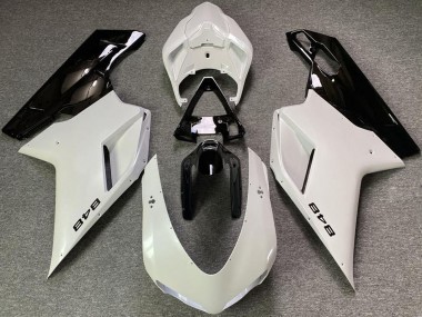 Purchase 2007-2014 Ducati 848 Motorcycle Fairings - Pearl White Glossy Black Australia