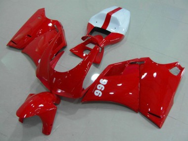 Purchase 1993-2005 Ducati 996 Motorcycle Fairings - Glossy Red White Australia