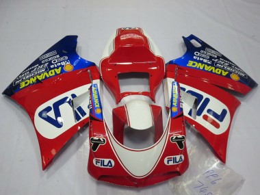 Purchase 1993-2005 Ducati 748 916 996 998 Motorcycle Fairings - White Red Blue Fila Australia