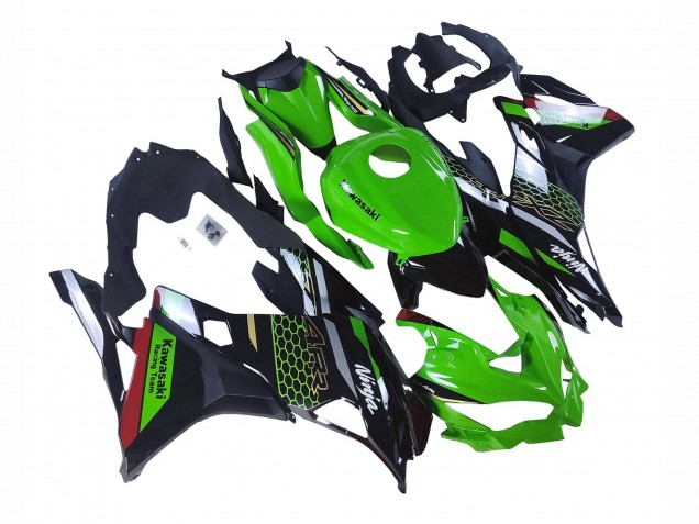 2019-2025 Kawasaki ZX25R ZX-25R Motorcycle Fairings - Green Black Red Honeycomb Australia