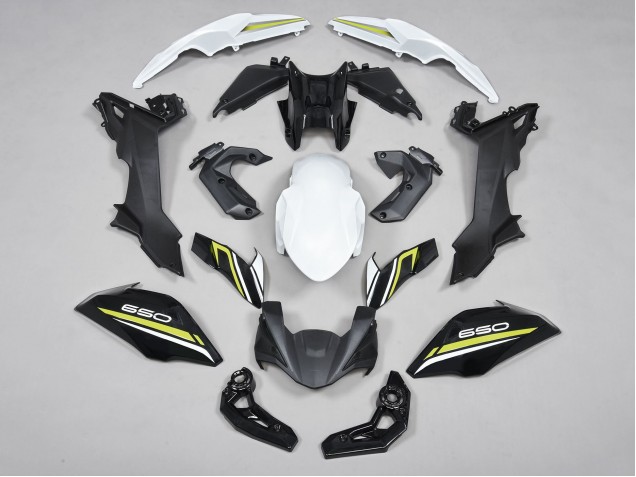 2017-2019 Kawasaki Ninja Z650 Motorcycle Fairings - Black White Yellow Australia