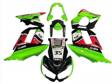 Purchase 2010-2016 Kawasaki Z1000SX Motorcycle Fairings - Green Red Glossy Black Elf 35 Australia