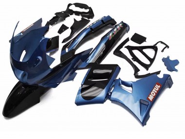 Purchase 1998-2003 Kawasaki ZZR600 Motorcycle Fairings - Blue Black Red Motul Australia