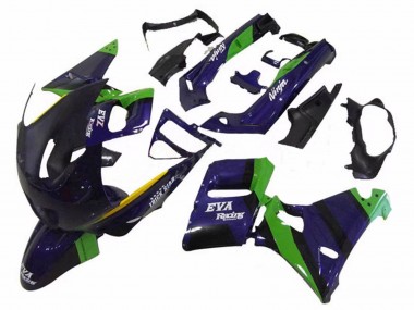 Purchase 1998-2003 Kawasaki ZZR600 Motorcycle Fairings - Green Dark Blue Purple Trick Star Eva Racing Australia