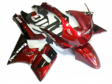 Purchase 1998-2003 Kawasaki ZZR600 Motorcycle Fairings - Red Glossy Black Australia