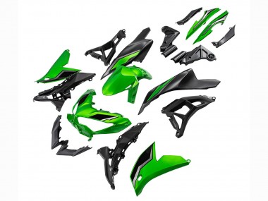 Purchase 2022-2025 Kawasaki Versys 650 Motorcycle Fairings - Green Glossy Black Australia