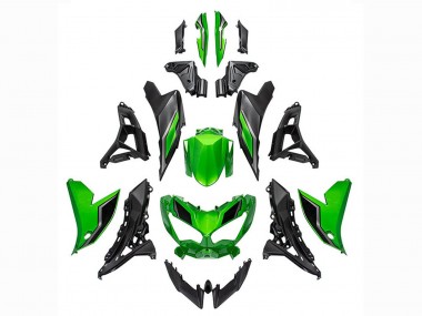 Purchase 2022-2025 Kawasaki Versys 650 Motorcycle Fairings - Green Glossy Black Australia