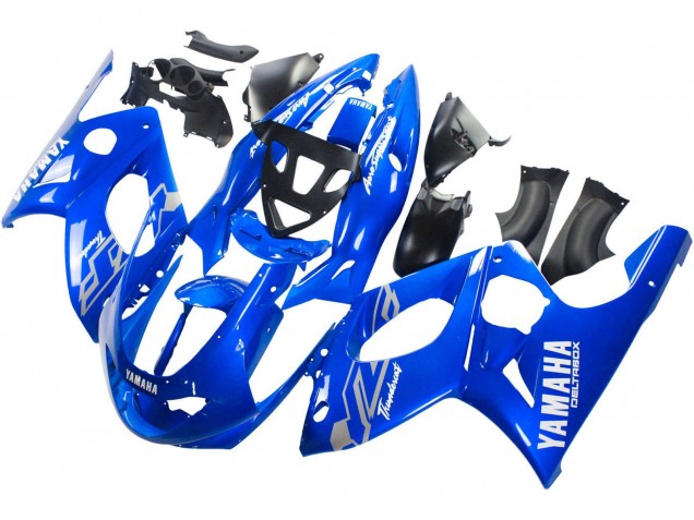 1996-2007 Yamaha YZF600R Thundercat Motorcycle Fairings - Blue White Silver Australia
