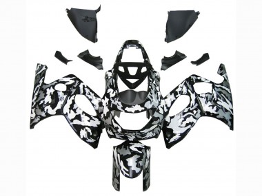 Purchase 1996-2007 Yamaha YZF600R Thundercat Motorcycle Fairings - Black White Grey Camouflage Australia