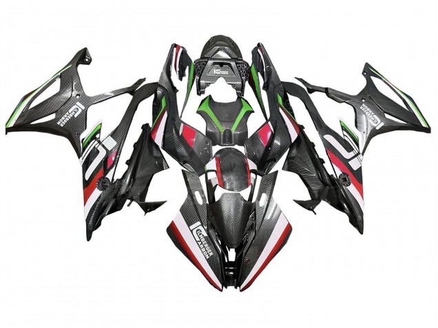 2019-2022 BMW S1000RR Motorcycle Fairings - Black Red Green Carbon Fiber Australia