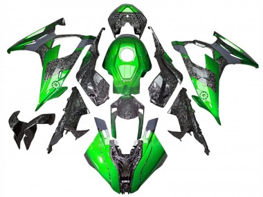 Purchase 2019-2022 BMW S1000RR Motorcycle Fairings - Green Forged Carbon Fiber Australia