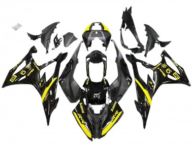 Purchase 2019-2022 BMW S1000RR Motorcycle Fairings - Glossy Black Yellow Australia
