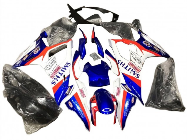2019-2022 BMW S1000RR Motorcycle Fairings - Blue Red White Smiths Australia