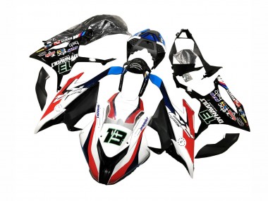 Purchase 2019-2022 BMW S1000RR Motorcycle Fairings - Black White Red 13 Australia