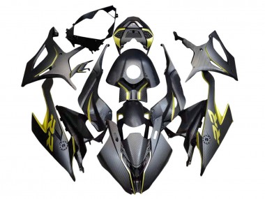 Purchase 2019-2022 BMW S1000RR Motorcycle Fairings - Black Yellow Carbon Fiber Australia