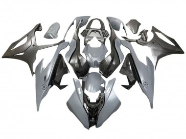Purchase 2019-2022 BMW S1000RR Motorcycle Fairings - Grey Black Carbon Fiber Australia