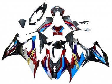 Purchase 2019-2022 BMW S1000RR Motorcycle Fairing - White Blue Red Black Australia