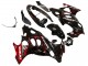 2004-2006 Suzuki GSX600F/GSX750F Motorcycle Fairings - Glossy Black Red Flame Australia