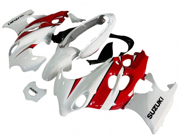 2004-2006 Suzuki GSX600F/GSX750F Motorcycle Fairings - White Red Australia