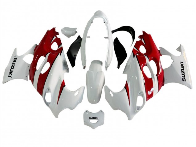 2004-2006 Suzuki GSX600F/GSX750F Motorcycle Fairings - White Red Australia