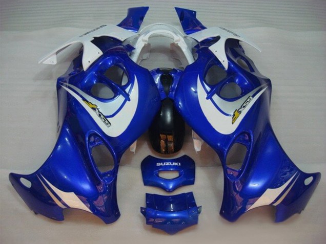 2004-2006 Suzuki GSX600F/GSX750F Motorcycle Fairings - Blue White Australia