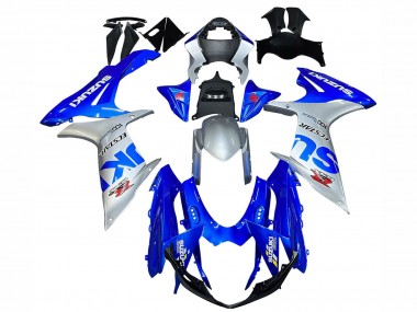 Purchase 2011-2024 Suzuki GSXR 600 / GSXR 750 Motorcycle Fairings - Blue Silver Ecstar Australia