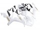 2004-2006 Yamaha YZF 1000 R1 Motorcycle Fairings - White Gold Decals Australia