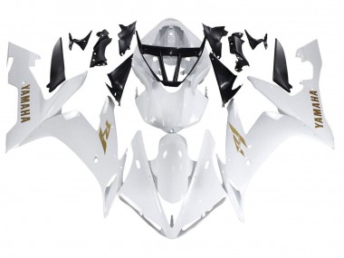 Purchase 2004-2006 Yamaha YZF 1000 R1 Motorcycle Fairings - White Gold Decals Australia