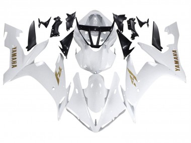 Purchase 2004-2006 Yamaha YZF 1000 R1 Motorcycle Fairings - White Gold Decals Australia