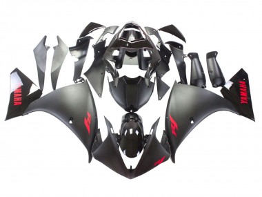 Purchase 2009-2011 Yamaha YZF 1000 R1 Motorcycle Fairing - Matte Black Red Decal Australia