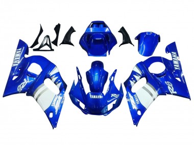 Purchase 1998-2002 Yamaha YZF 600 R6 Motorcycle Fairings - Blue White Australia