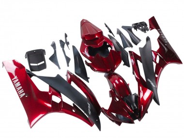 Purchase 2006-2007 Yamaha YZF 600 R6 Motorcycle Fairing - Red Matte Black Australia