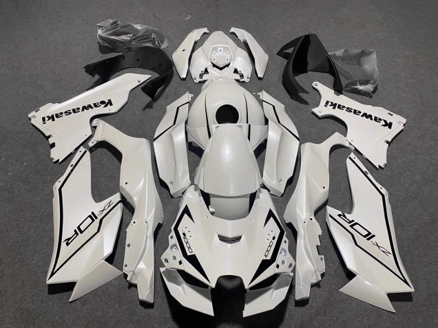 2021-2026 Kawasaki ZX10R Motorcycle Fairings - Pearl White Black Australia