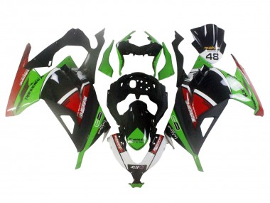 Purchase 2013-2024 Kawasaki EX300 Motorcycle Fairings - Green White Red Black Elf Australia
