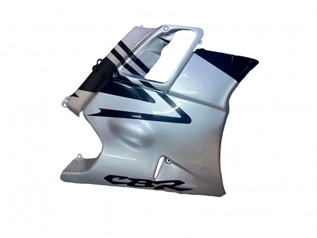 1991-1994 Honda CBR600 F2 Motorcycle Fairings - Silver Glossy Black Australia