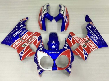 Purchase 1992-1993 Honda CBR900RR 893 Motorcycle Fairings - White Red Blue Star Castrol Australia
