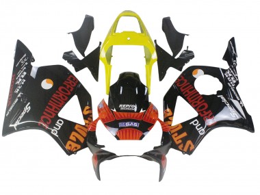Purchase 2002-2003 Honda CBR900RR 954 Motorcycle Fairings - Yellow Red Glossy Black Repsol Rossi Australia