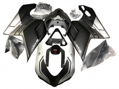 Purchase 2007-2014 Ducati 848 Motorcycle Fairings - Silver Matte Black Australia